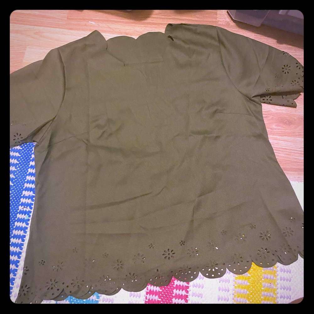 Olive Green Blouse